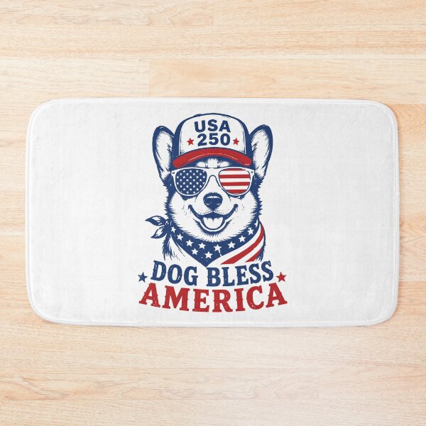 Item preview, Patriotic Corgi Dog Bless America Funny 4th of July USA 250 designed and sold by gunaone-design.