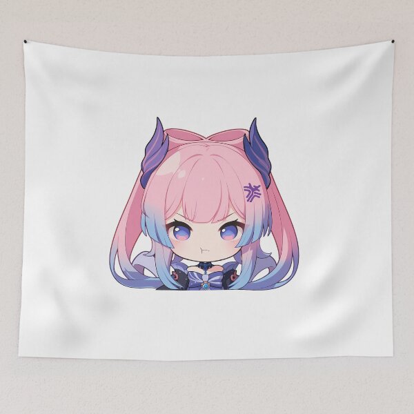 Item preview, Sangonomiya Kokomi Genshin Impact Chibi Kawaii Angry Pout designed and sold by 108Recordings.