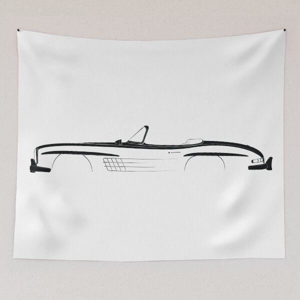 Item preview, 300 SL Roadster (Black) designed and sold by Car Silhouettes.