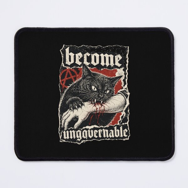 Item preview, Become Ungovernable Funny Cat Biting Hand designed and sold by Randomera.