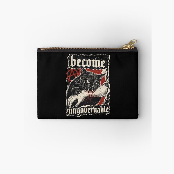 Item preview, Become Ungovernable Funny Cat Biting Hand designed and sold by Randomera.