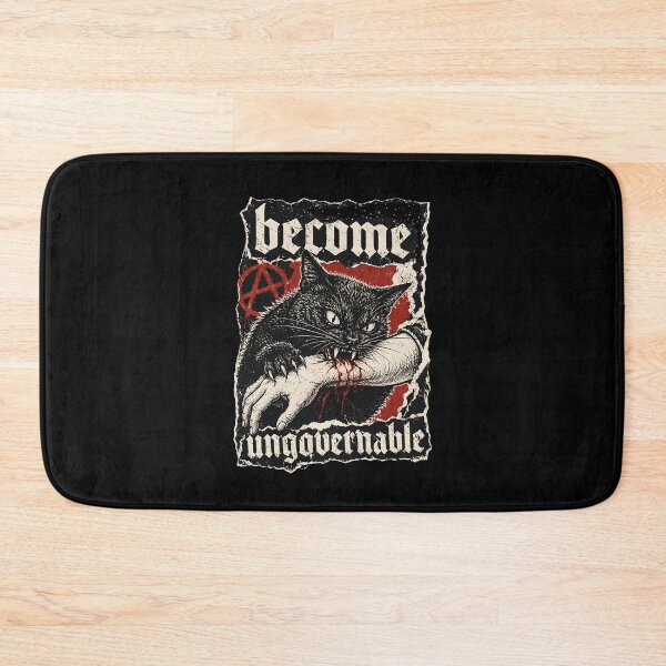 Item preview, Become Ungovernable Funny Cat Biting Hand designed and sold by Randomera.