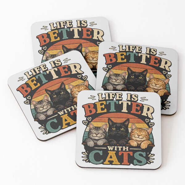 Item preview, Life Is Better With Cats designed and sold by KICOR.