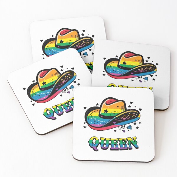 Item preview, Rainbow Queen Cowboy Hat Gay Pride  designed and sold by petalandarmour.