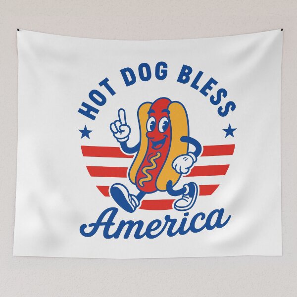 Item preview, Hot Dog Bless America designed and sold by gunaone-design.