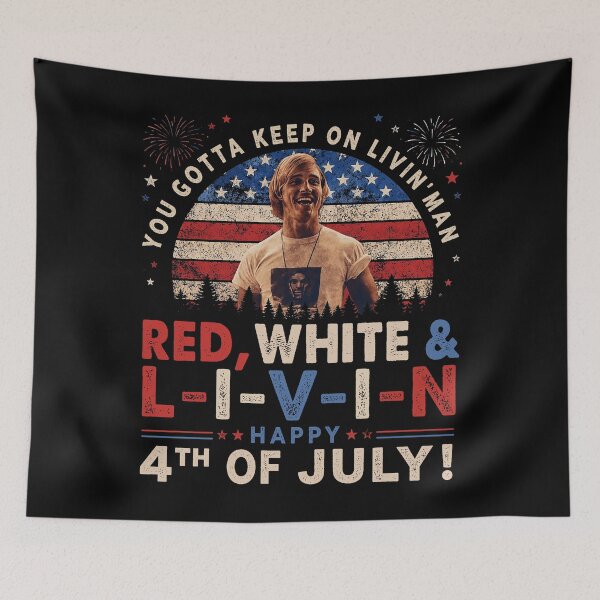 Item preview, Vintage David Wooderson You Gotta Keep On Livin' Happy 4th of July  designed and sold by DIOROCKO.