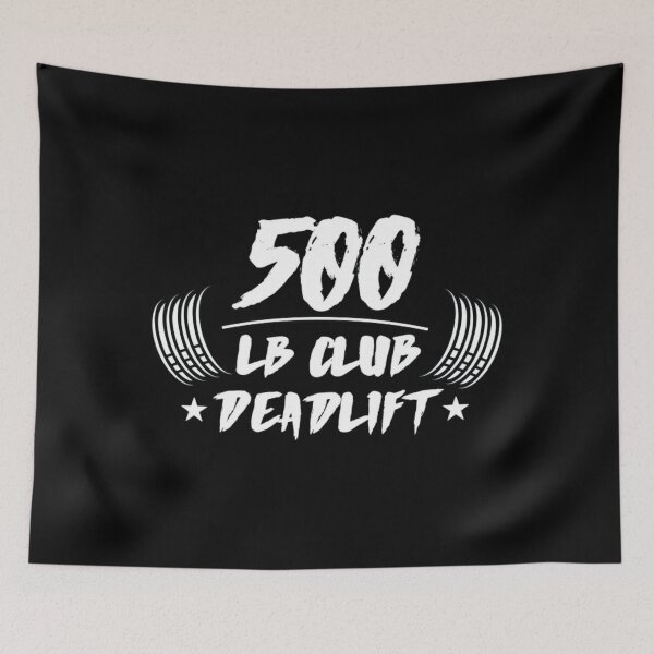 Item preview, 500 LB Club Deadlift Weightlifting Gym Motivation Design designed and sold by bvarkox.