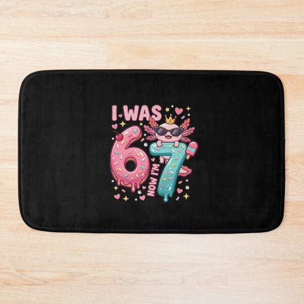 Item preview, Axolotl Girl 7th Bday 6 7 Birthday I was 6 Now I'm 7 designed and sold by cass-vale-lab.