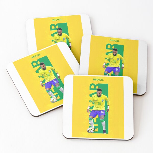 Item preview, Neymar Jr Brazil National Team Football Poster Art designed and sold by Moonpaw-Whimsy.