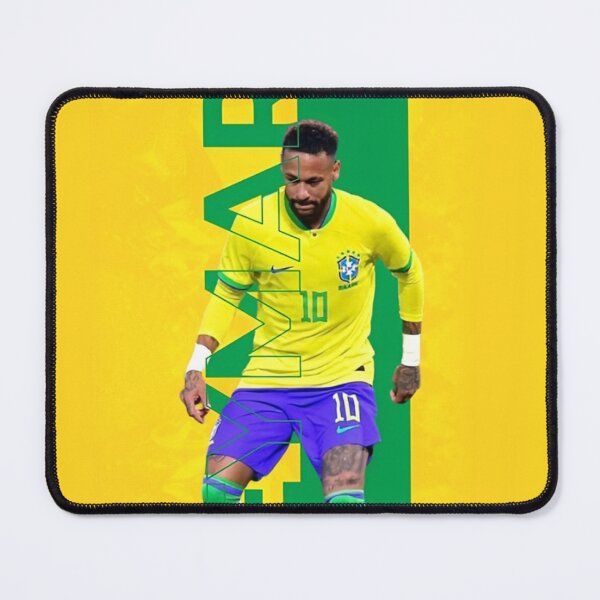 Item preview, Neymar Jr Brazil National Team Football Poster Art designed and sold by Moonpaw-Whimsy.