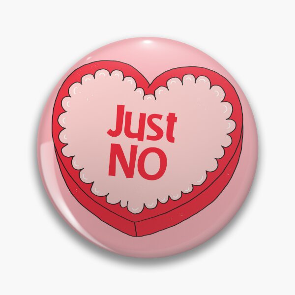 Item preview, Just No, Heart-Shaped Candy Box designed and sold by yellowflowerhut.