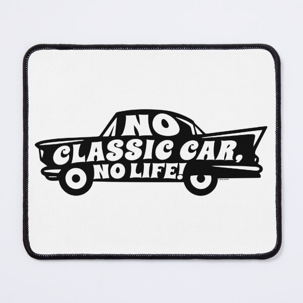 Item preview, No Classic Car No Life - Retro 50s Silhouette designed and sold by Automotive Art by Greg.