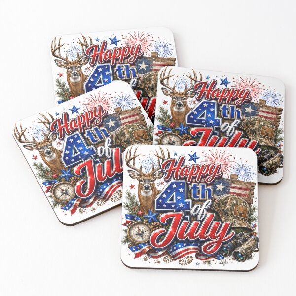 Item preview, Deer/Hunting 4th of July design designed and sold by manytshirts.