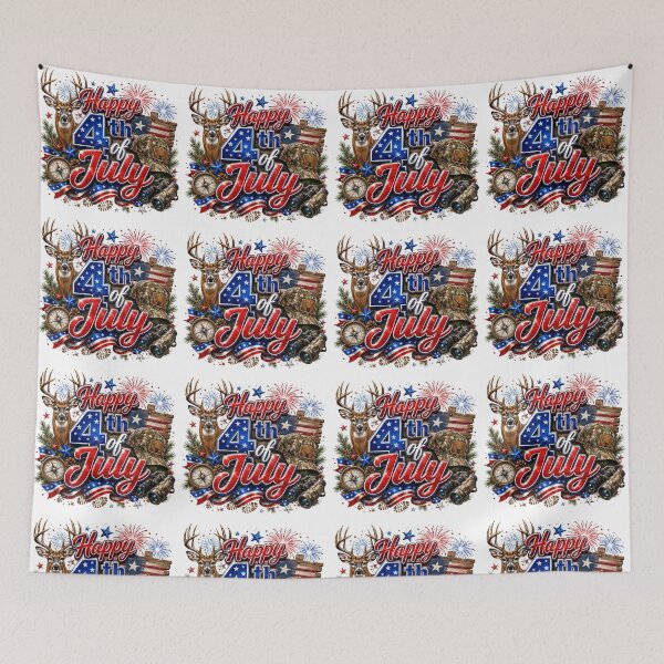 Item preview, Deer/Hunting 4th of July design designed and sold by manytshirts.