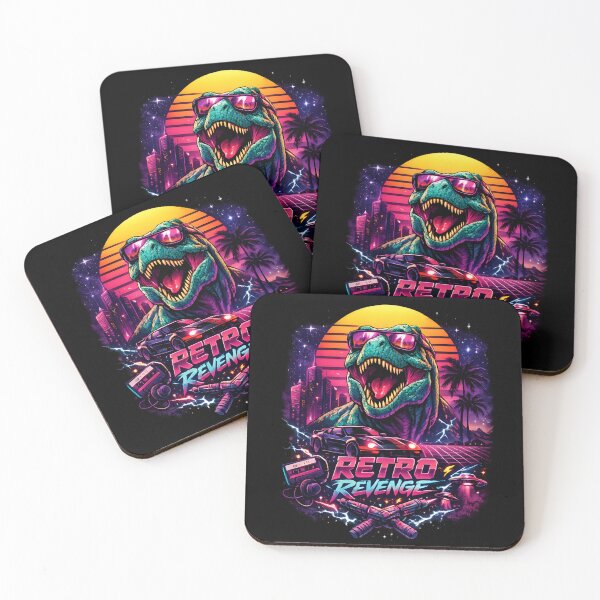 Item preview, Retro Revenge Neon T-Rex Vaporwave designed and sold by KICOR.