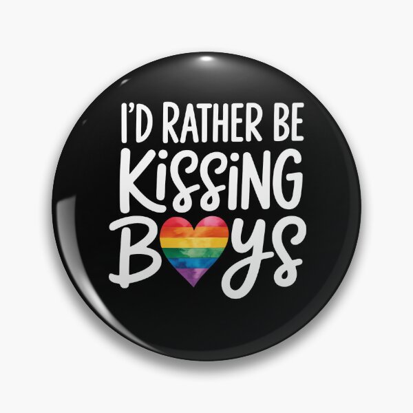 Item preview, I'd Rather Be Kissing Boys Gay LGBT designed and sold by sailorjessiArt.