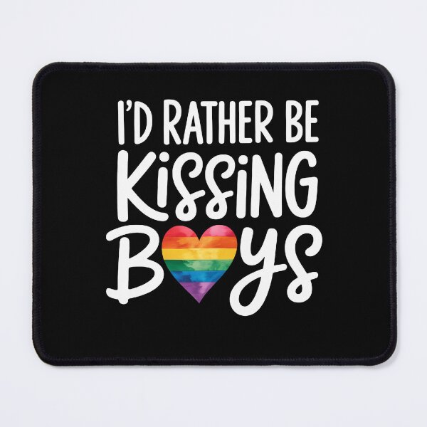 Item preview, I'd Rather Be Kissing Boys Gay LGBT designed and sold by sailorjessiArt.