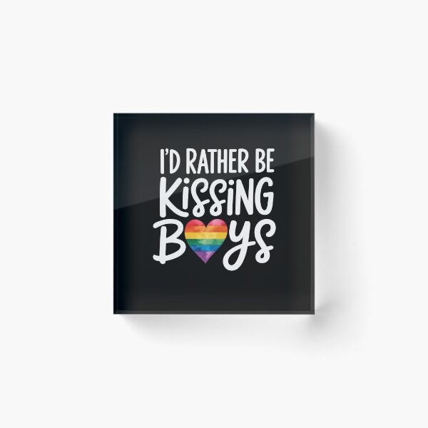 Item preview, I'd Rather Be Kissing Boys Gay LGBT designed and sold by sailorjessiArt.