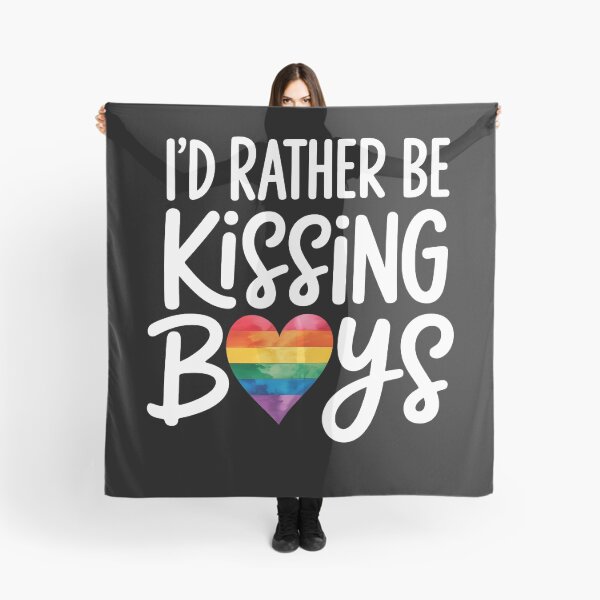 Item preview, I'd Rather Be Kissing Boys Gay LGBT designed and sold by sailorjessiArt.
