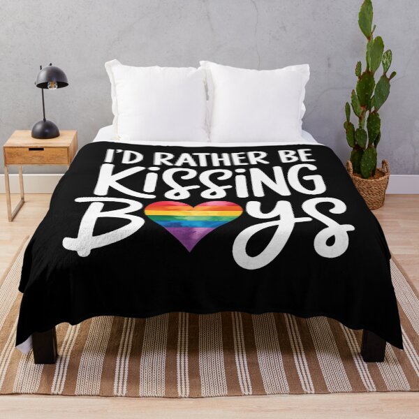 Item preview, I'd Rather Be Kissing Boys Gay LGBT designed and sold by sailorjessiArt.