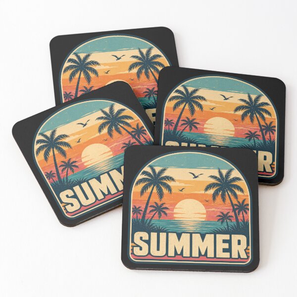 Item preview, Retro Summer Ocean Sunset designed and sold by PixelPun Studio.