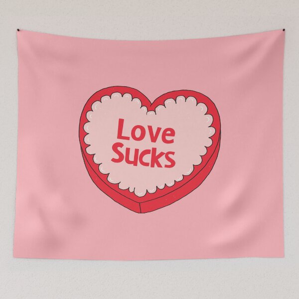 Item preview, Love Sucks, Heart-Shaped Candy Box designed and sold by yellowflowerhut.