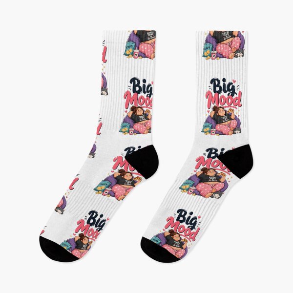 Item preview, Big Mood Snacks Peace and No Rush Funny Lazy Girl designed and sold by Sitred123.
