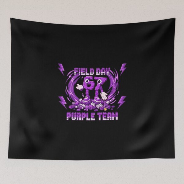 Item preview, Field Day Purple Team Funny Six Seven Game Sports Day Kids designed and sold by cass-vale-lab.