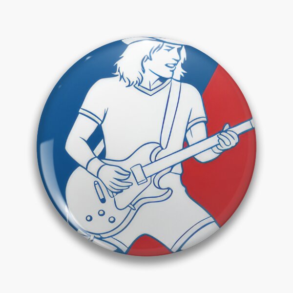 Item preview, Guitar Silhouette Red blue #9398 designed and sold by trusty-ben-art.