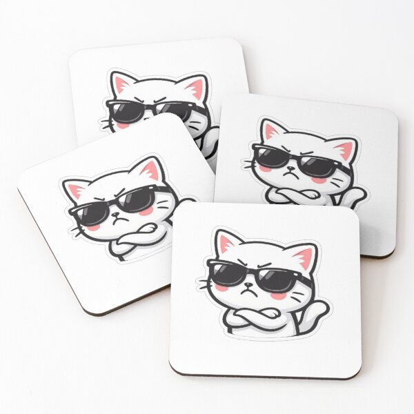 Item preview, Cute Kawaii Peeking Cat Sticker designed and sold by Sticker universe2.0.