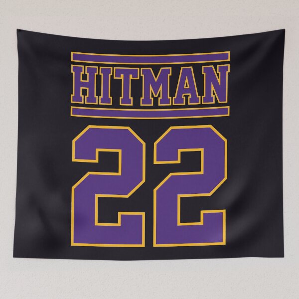Item preview, Hitman 22 Football Purple Gold Fan Pride designed and sold by YggOutfitters.