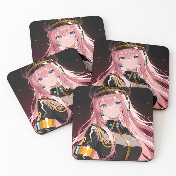 Item preview, Megurine Luka Vocaloid Captain Style Pink Hair Futuristic Uniform designed and sold by SuperTeamCanada.