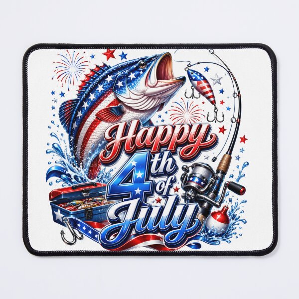 Item preview, Fishing 4th of July design designed and sold by manytshirts.
