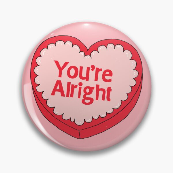 Item preview, You’re Alright, Heart-Shaped Candy Box designed and sold by yellowflowerhut.