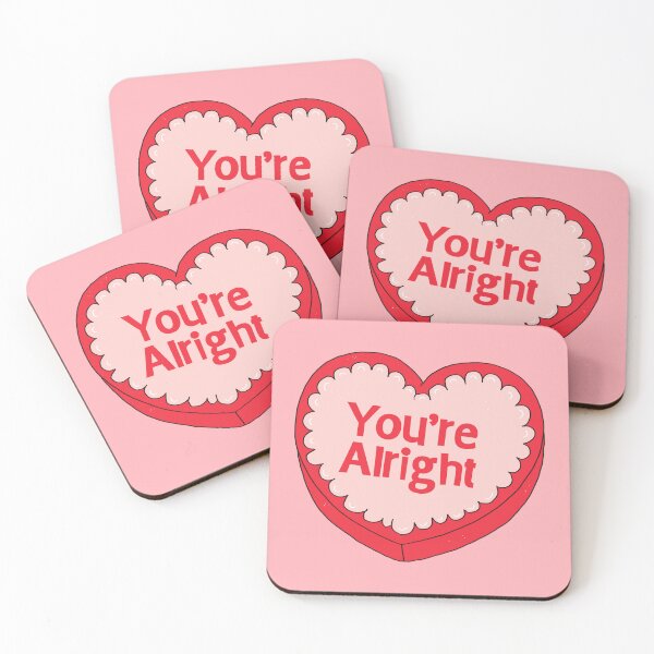 Item preview, You’re Alright, Heart-Shaped Candy Box designed and sold by yellowflowerhut.