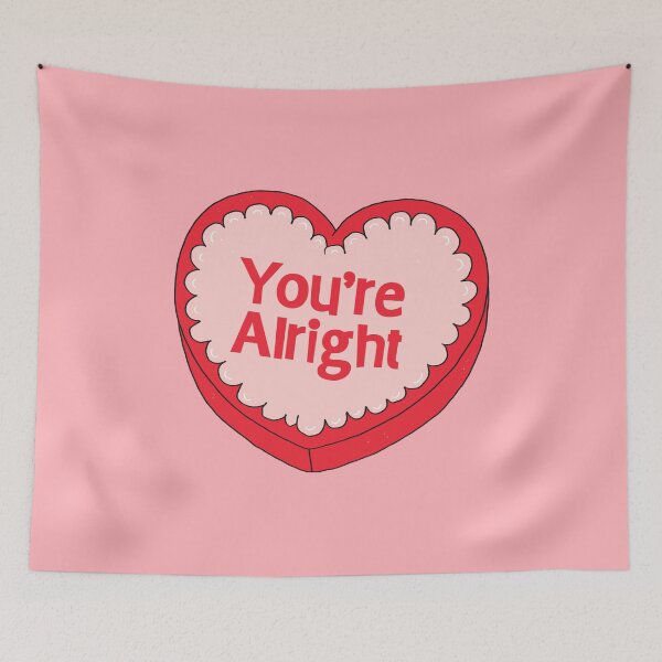 Item preview, You’re Alright, Heart-Shaped Candy Box designed and sold by yellowflowerhut.