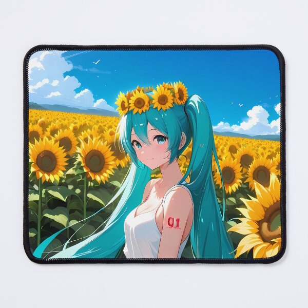 Item preview, Hatsune Miku VOCALOID Sunflower Crown Summer Field designed and sold by SuperTeamCanada.