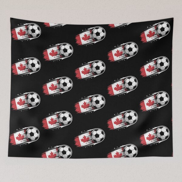 Item preview, Canada Soccer Pride Maple Leaf Football Fan designed and sold by QuiteOrbit.