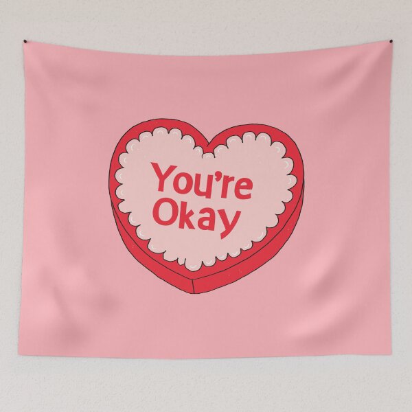 Item preview, You’re Okay, Heart-Shaped Candy Box designed and sold by yellowflowerhut.
