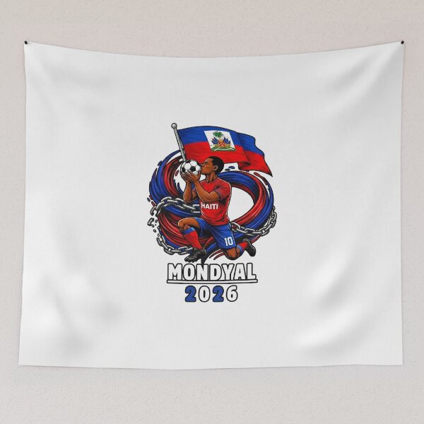 Item preview, Haiti 2026 World Soccer Fan Haitian Football Pride Ayiti designed and sold by cass-vale-lab.