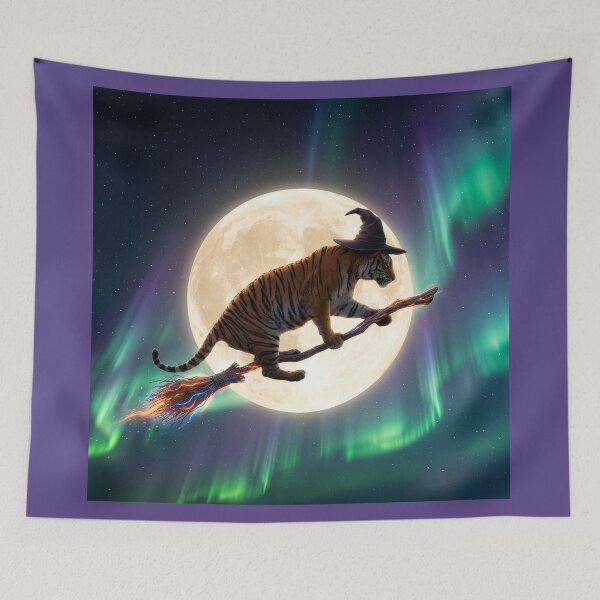 Item preview, Tiger Under a Full Moon designed and sold by Tridentulus.