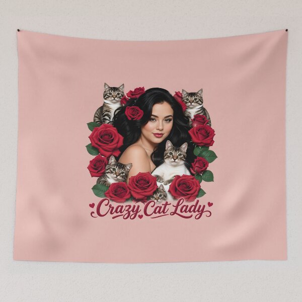 Item preview, Purrfectly Crazy Cat Lady designed and sold by Stubblejumper Artworks.