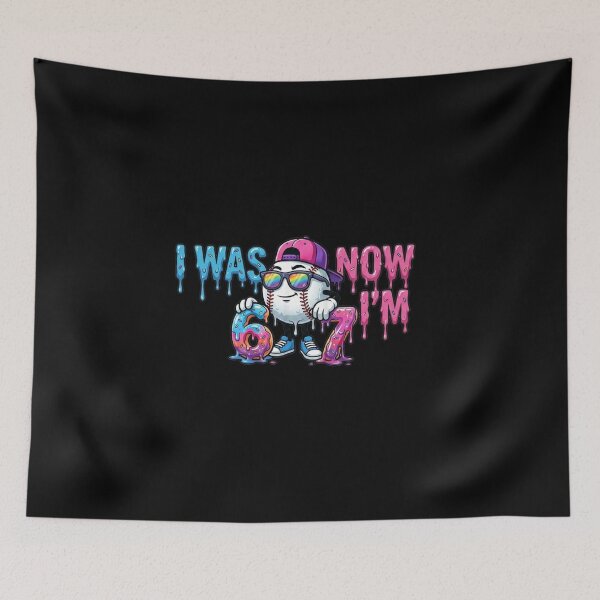 Item preview, I was 6 Now I'm 7 Birthday Baseball Drip Boys Kids 67 Sport designed and sold by cass-vale-lab.
