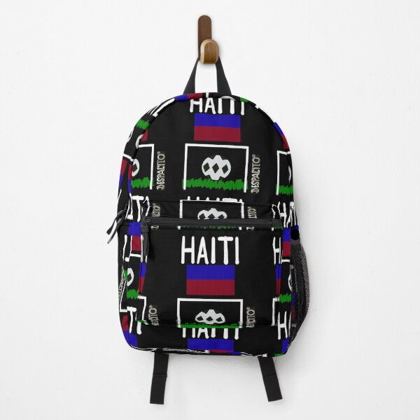 Item preview, Despacito® Haiti Flag Black White Ball Design Text designed and sold by DespacitoBrand.