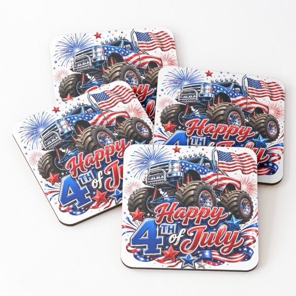 Item preview, Monster truck 4th of July design designed and sold by manytshirts.