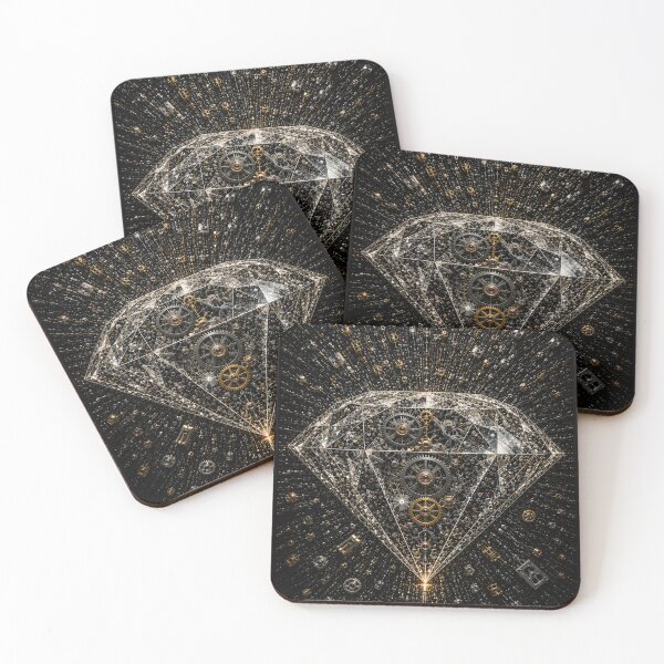 Item preview, Diamond Eternity Mosaic Edition | Luxury Framed 3D Mechanical Diamond Artwork designed and sold by JcAbstractArt.