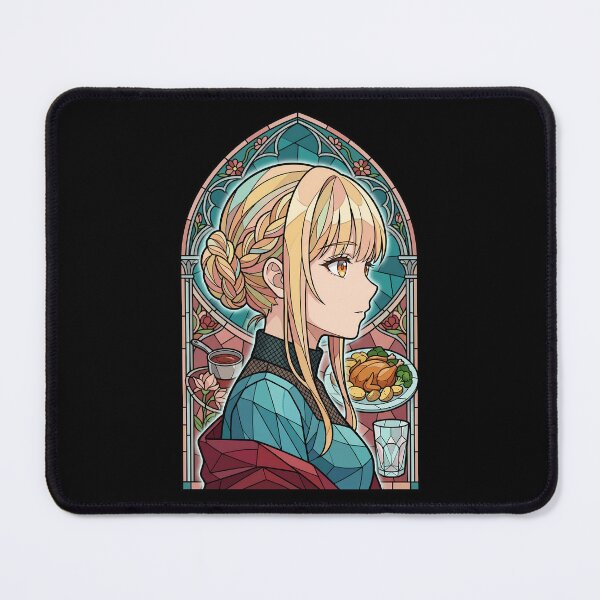 Item preview, Mahiru Shiina Angel Next Door Cozy Stained Glass Anime Girl designed and sold by mildaclairmo.