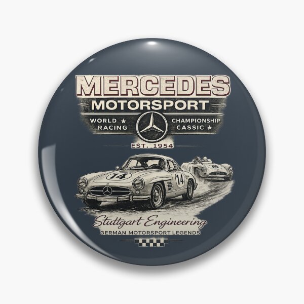 Item preview, Vintage Mercedes Motorsport Heritage Racing designed and sold by TopNotchDesigns.
