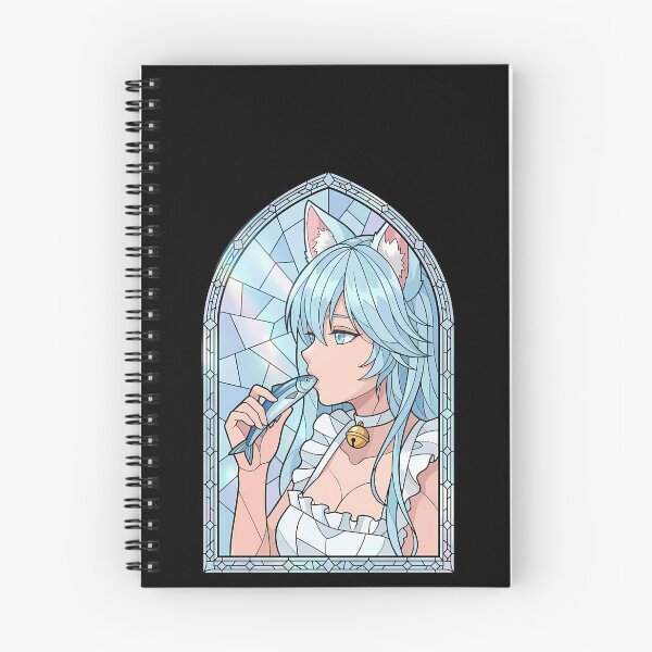 Item preview, Elfaria Wistoria Wand and Sword Cat Ear Stained Glass designed and sold by mildaclairmo.
