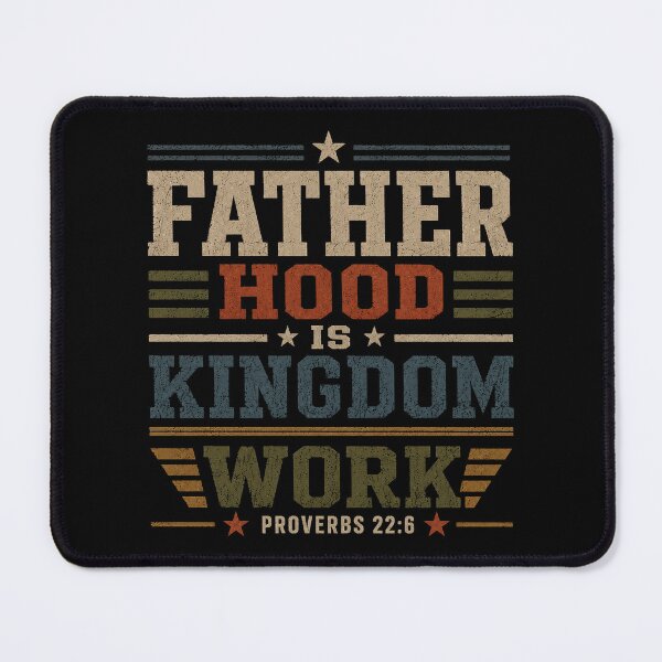 Item preview, Father Hood Is Kingdom Work, Funny Dad designed and sold by vintagearttee.